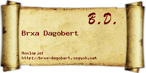 Brxa Dagobert névjegykártya
